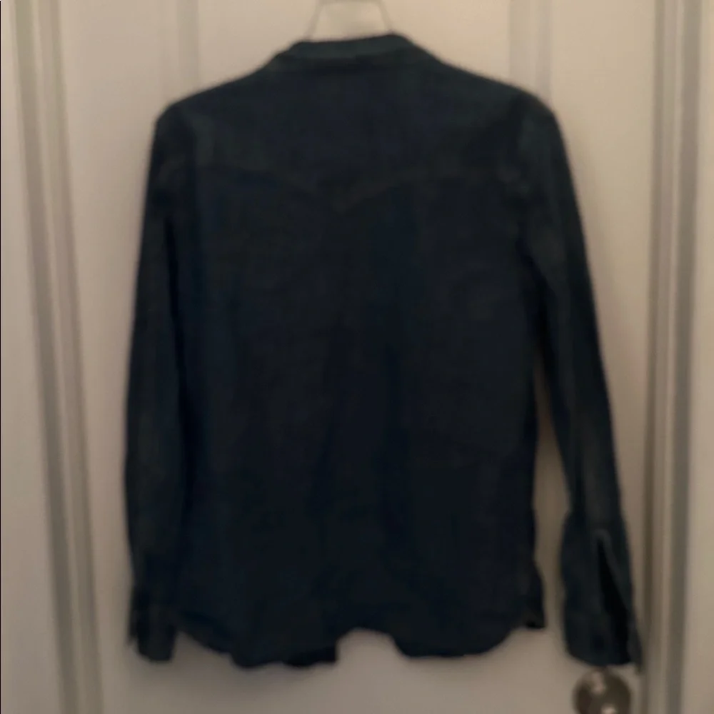 Levi's Dark Wash Denim Shirt Jacket - Blue - Picture 5 of 5